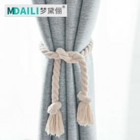 【窗帘+窗帘杆】梦黛俪免打孔窗帘成品全遮光卧室窗帘布带伸缩杆免安装隔断帘门帘简易出租房遮阳小窗户短帘 免打孔-浅绿色